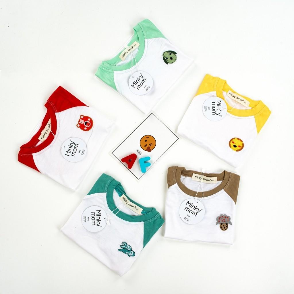 Bộ Cộc Tay Cho Bé FREE SHIP Bộ Minky Mom Cộc Tay Cho Bé Trai Bé Gái Chất Thun Lạnh siêu mềm mịn thoáng mát