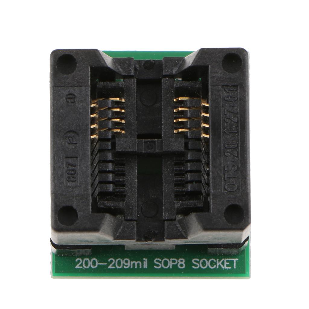 208MIL SOIC8 SOP8 để DIP8 Lập Trình Viên Adapter IC Kiểm Tra Ổ Cắm Module Chuyển Đổi