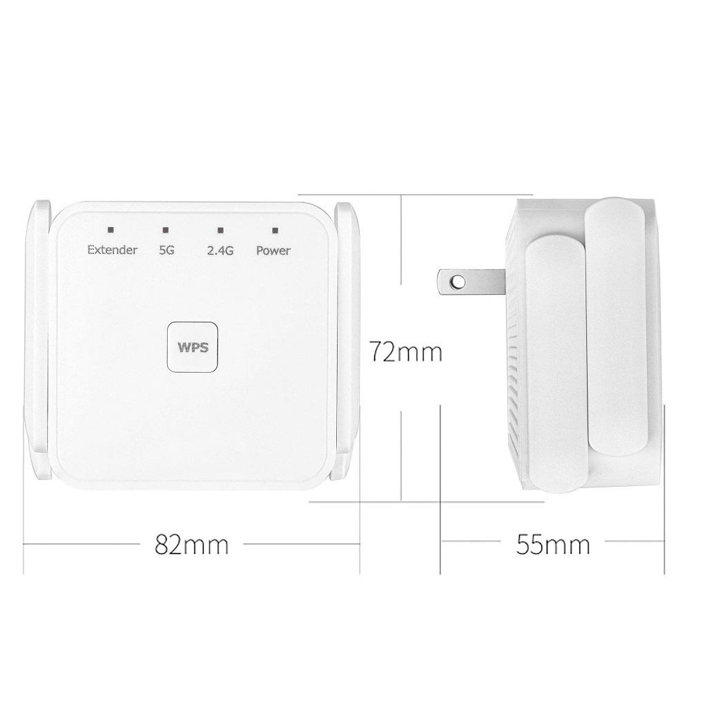 AC1200Mbps WIFI Repeater&Dual Band 2.4G& 5G Wireless Range Extender