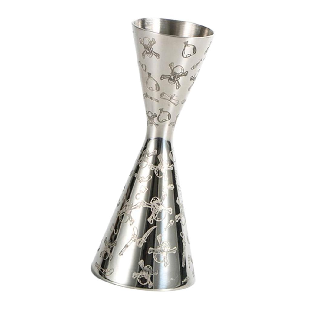 Cocktail Jigger Bartender Tool Liquor Measuring Cup Stainless Steel 1oz/2oz