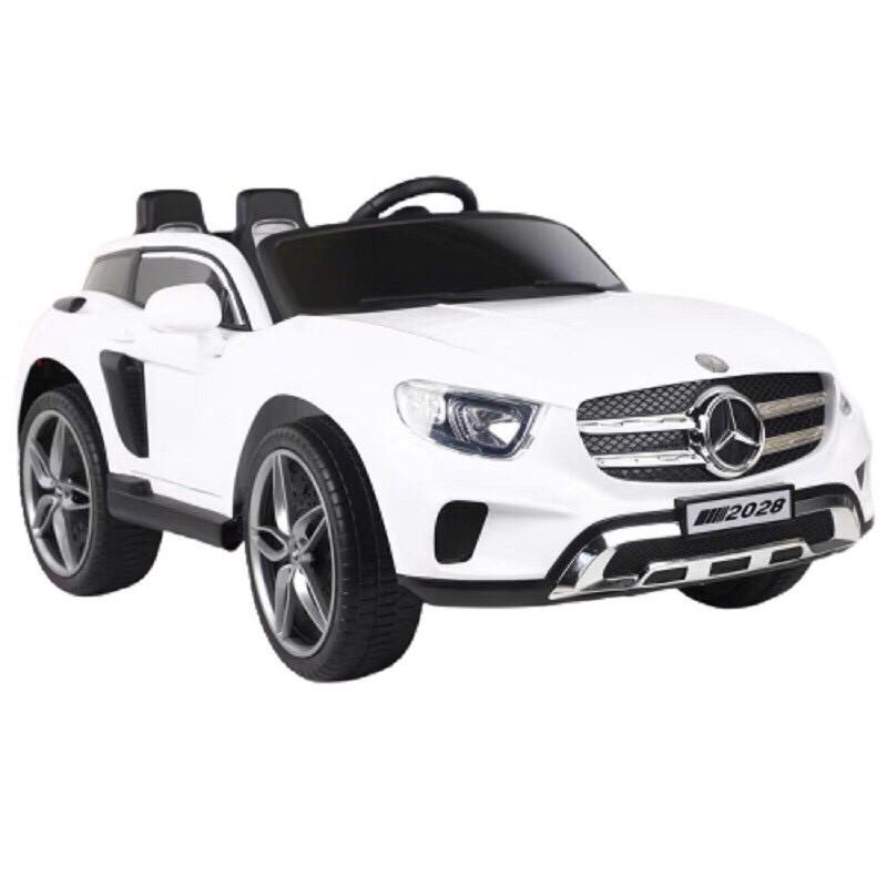 Ô tô xe điện trẻ em BABY KID MERCEDES KP-2028 đồ chơi vận động cho bé 2 chỗ 4 động cơ (Đỏ-Trắng)