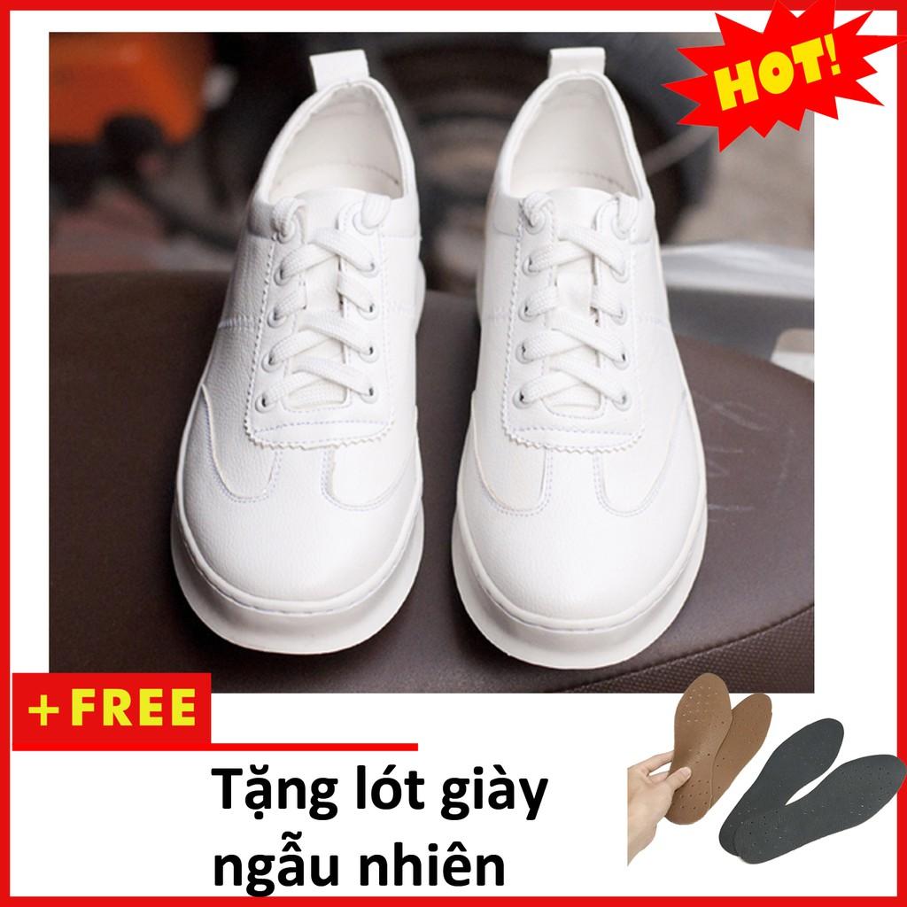 Giày sneaker W Trắng mới T455(L)-TRANG