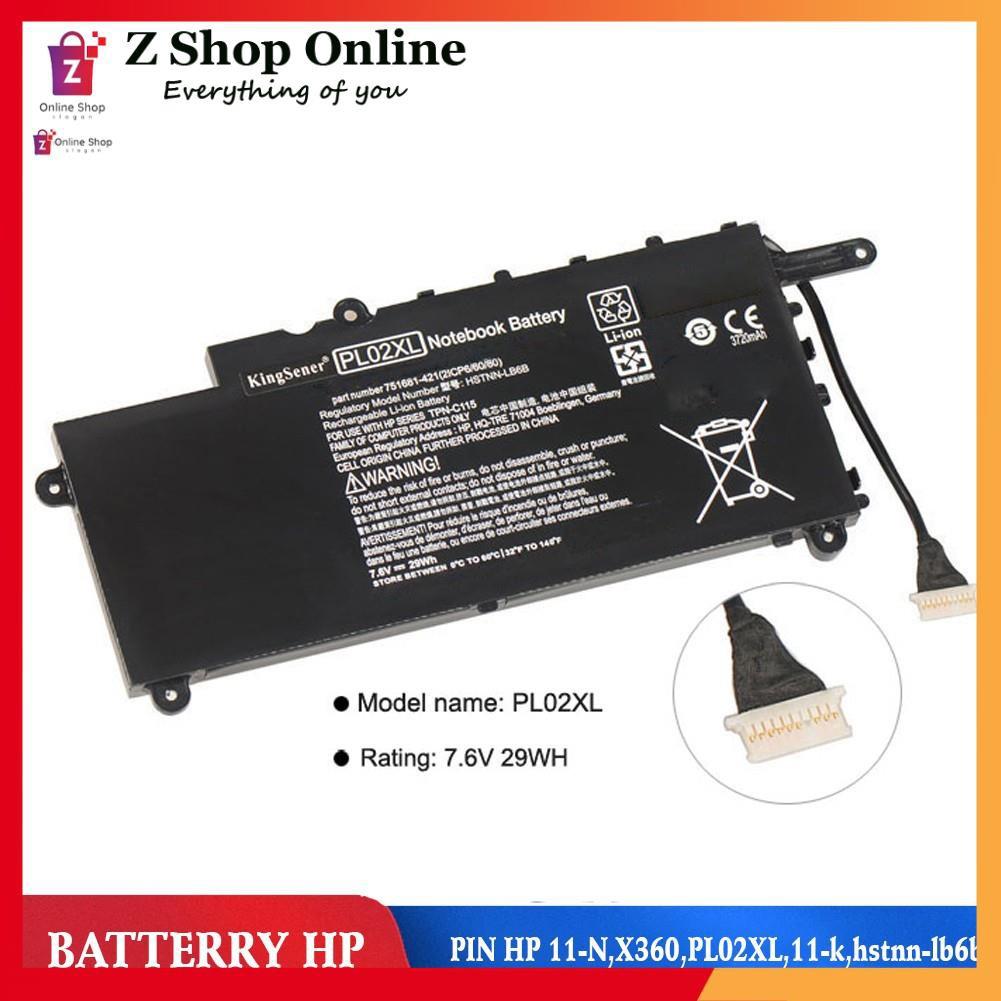 PIN Dùng Cho HP 11-N,X360,PL02XL,11-k,hstnn-lb6b,hstnn-db6b