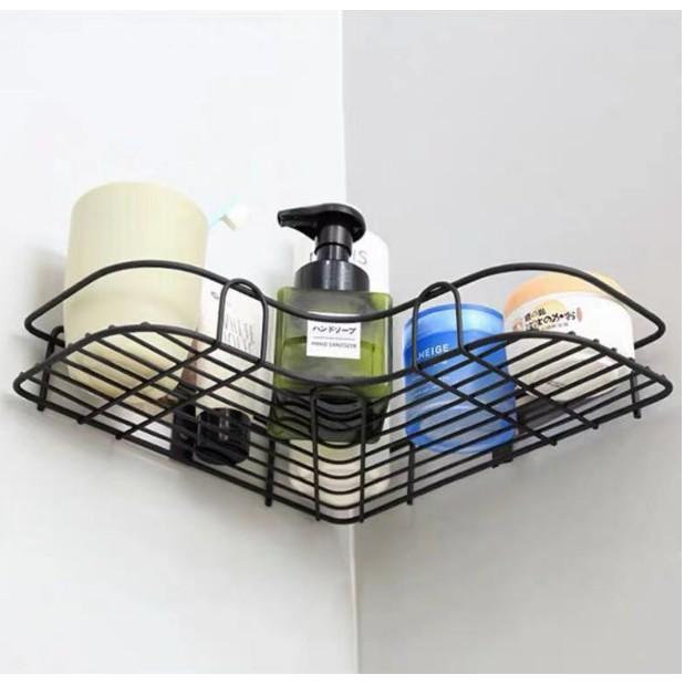 KỆ GÓC SẮT ĐEN DÁN TƯỜNG SIÊU CHẮC TIỆN LỢI