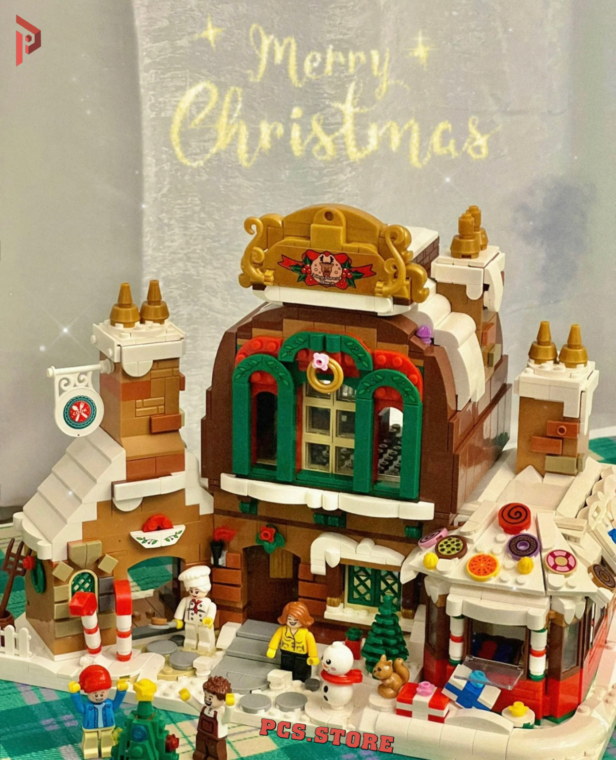Đồ Chơi Lắp Ráp Mô Hình Ngôi Nhà Bánh Gừng Noel - PCS STORE