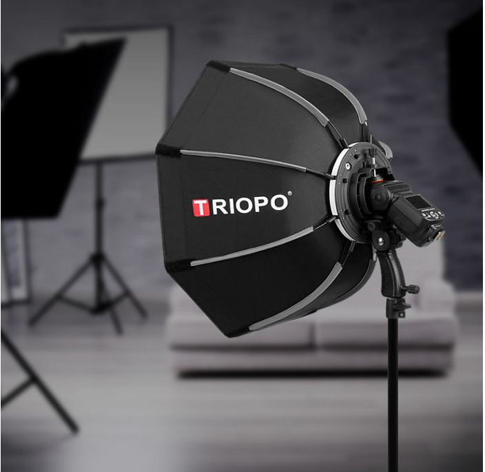 SOFTBOX BÁT GIÁC TRIOPO KS65 CHO ĐÈN FLASH SPEEDLITE HÀNG CHÍNH HÃNG