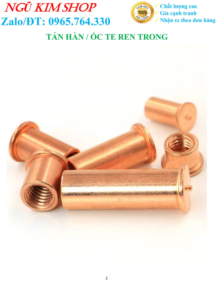 ECU HÀN _ TÁN HÀN _ ỐC TE REN TRONG M5