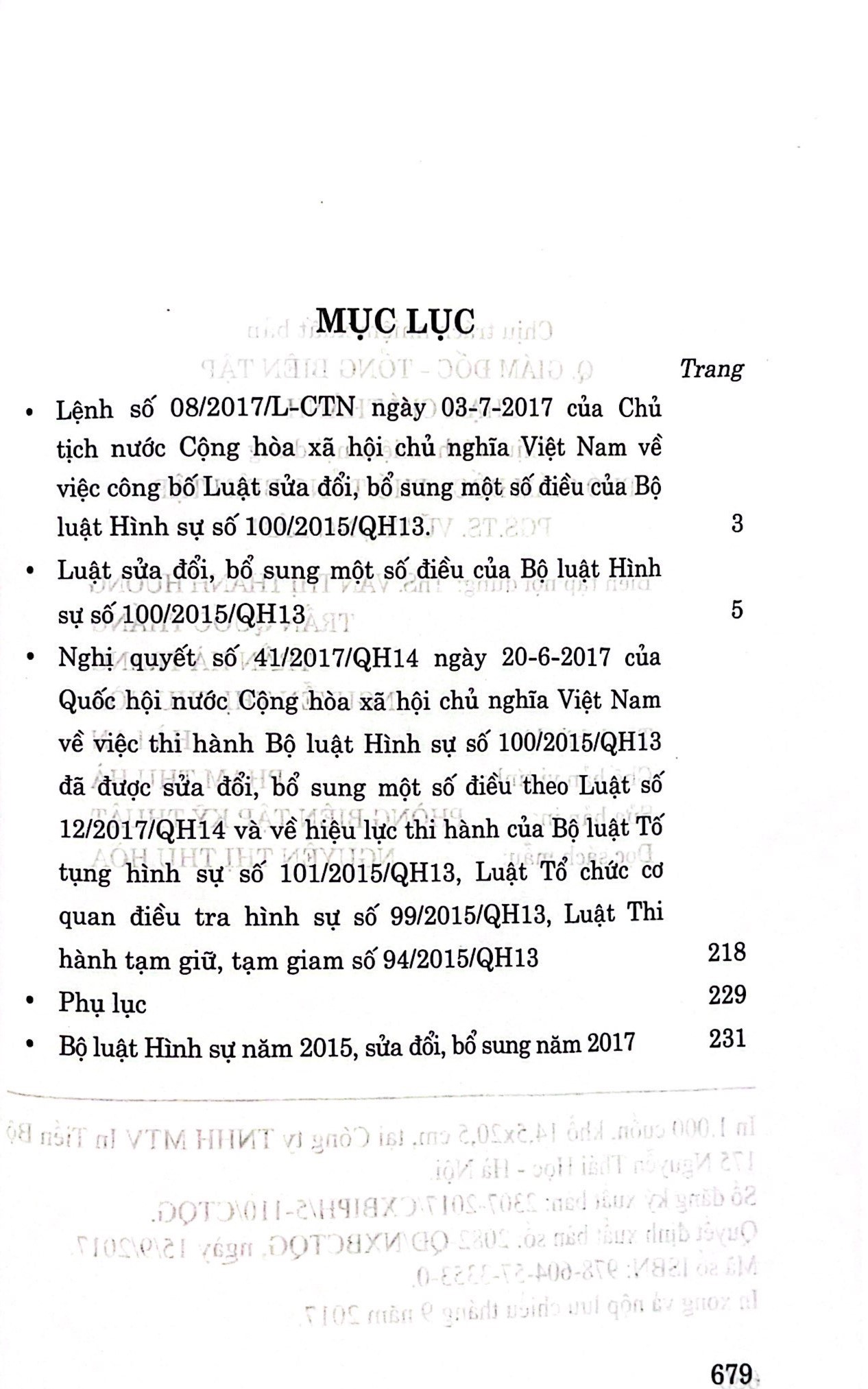 Luật sửa đổi, bổ sung một số điều của Bộ luật Hình sự số 100/2015/QH13