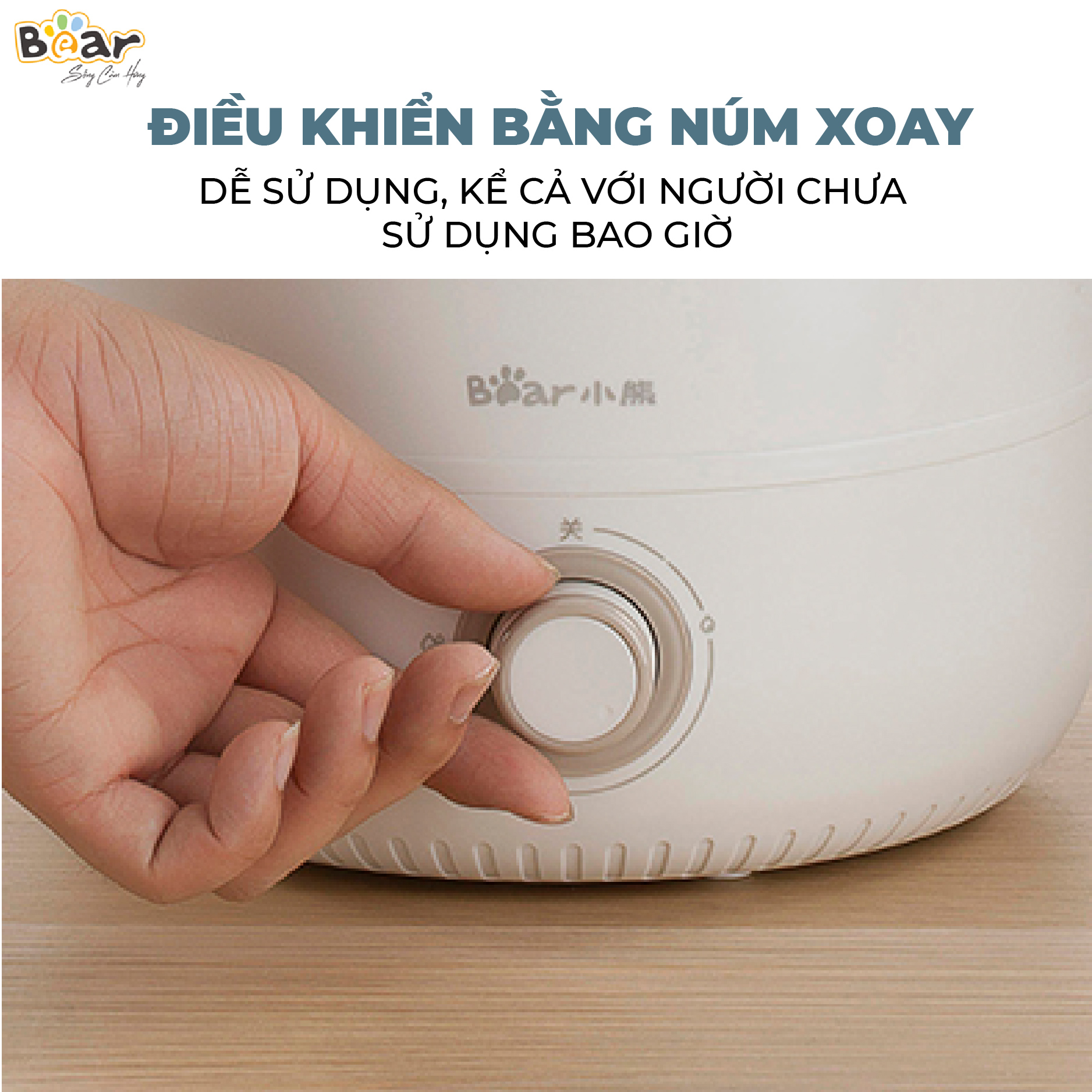 Máy Phun Sương Tạo Ẩm Bear Làm Mát Không Khí, Bộ Lọc Ion Bạc Diệt Khuẩn, Tiết Kiệm Năng Lượng JSQ-C45U1 - Hàng chính hãng