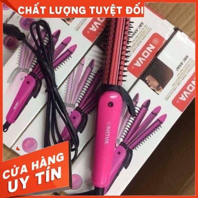 LƯỢC ĐIỆN NO.VA. 3 IN 1 ( LÀ TÓC - DẬP XÙ - LÀM XOĂN )
