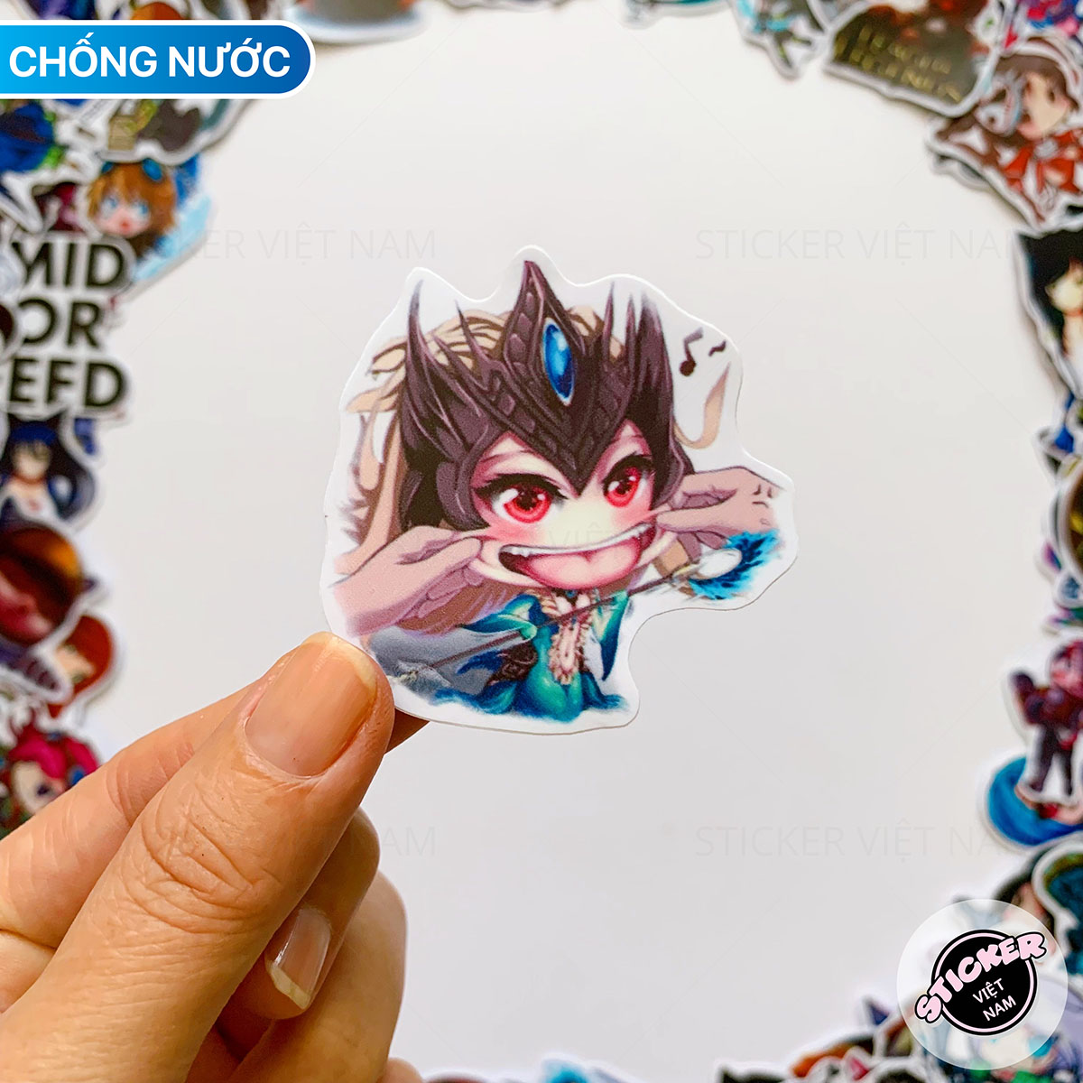 Sticker LIÊN MINH HUYỀN THOẠI - LOL - Dán Trang Trí - Chất Liệu PVC Cán Màng Chất Lượng Cao Chống Nước, Chống Nắng, Không Bong Tróc Phai Màu