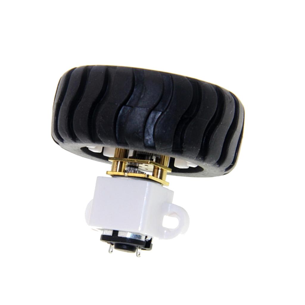 Trục D Lốp Xe Ô Tô Thông Minh Robot Lốp Xe có Bánh Xe với DC 6V Bánh Răng Giảm Động Cơ