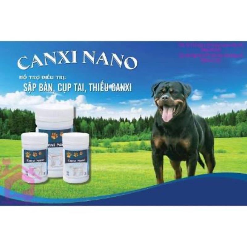 Canxi nano chó mèo cho chó bầu, bị hạ bàn tai cụp, yếu chân (150viên/lọ)