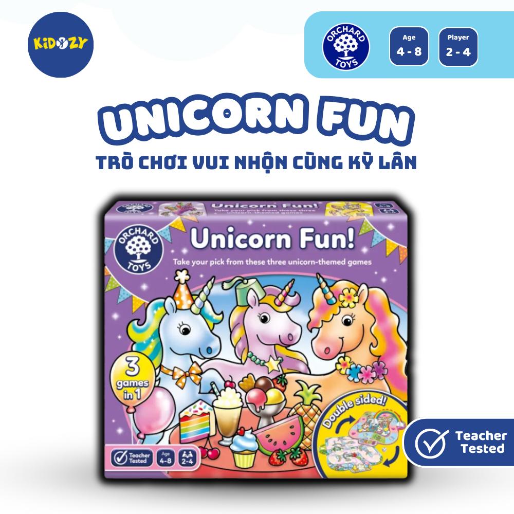 Trò chơi trí tuệ Unicorn Fun - Orchard Toys khuyến khích trẻ thảo luận và làm quen với toán học