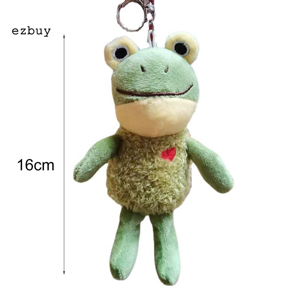 Fade-less Frog Pendant Plush Mini Frog Pendant Anti-pilling for Bag