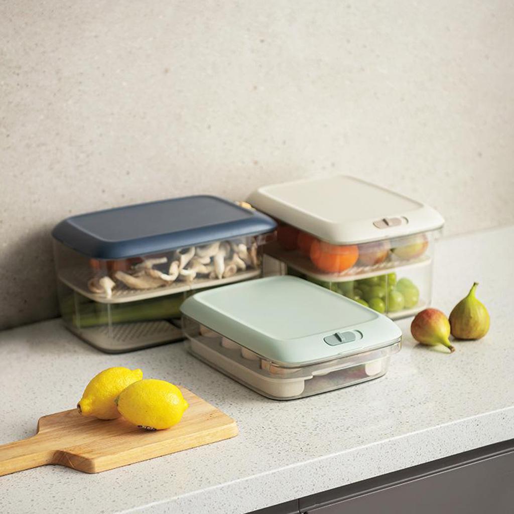 Storage Plastic Lids BPA Free Leak Proof Food Container Clear