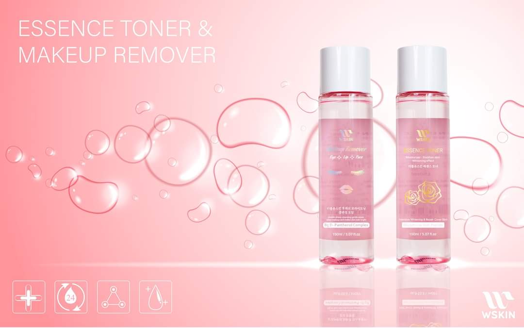 Nước Hoa Hồng Tinh Chất Dưỡng Trắng Da WSKIN Essence Toner