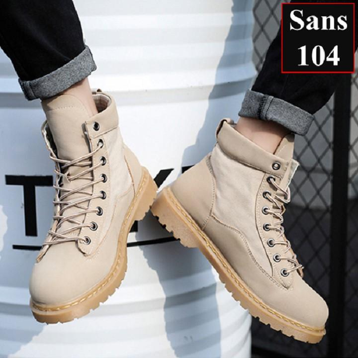 Giày Nam Cao Cổ Giầy Boot Nam Sans104