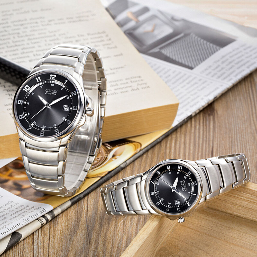 Đồng Hồ Nữ Citizen Dây Thép Không Gỉ EW1360-56E - Mặt Đen