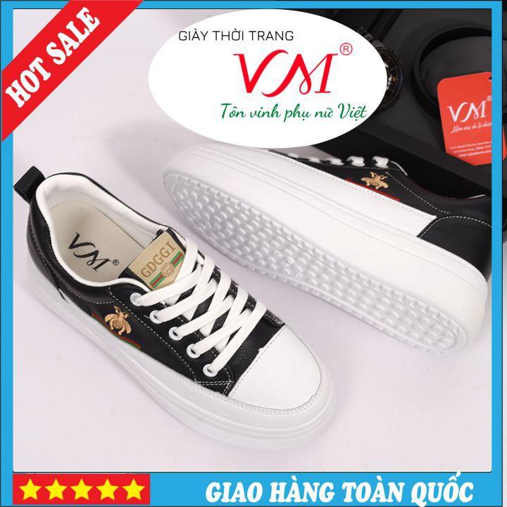 Giày Thể Thao Nữ, Chiều Cao 3CM, Da Bò Thiếp Nhập Khẩu Cao Cấp Êm Ái, Bền Chắc Và Thời Trang - TT.P14110 ĐEN