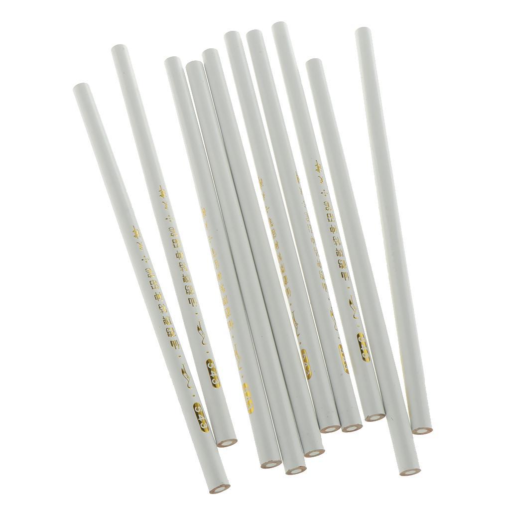 20 Pcs Fabric Tailor Sewing Marking Pencils Set Dressmaker White Yellow