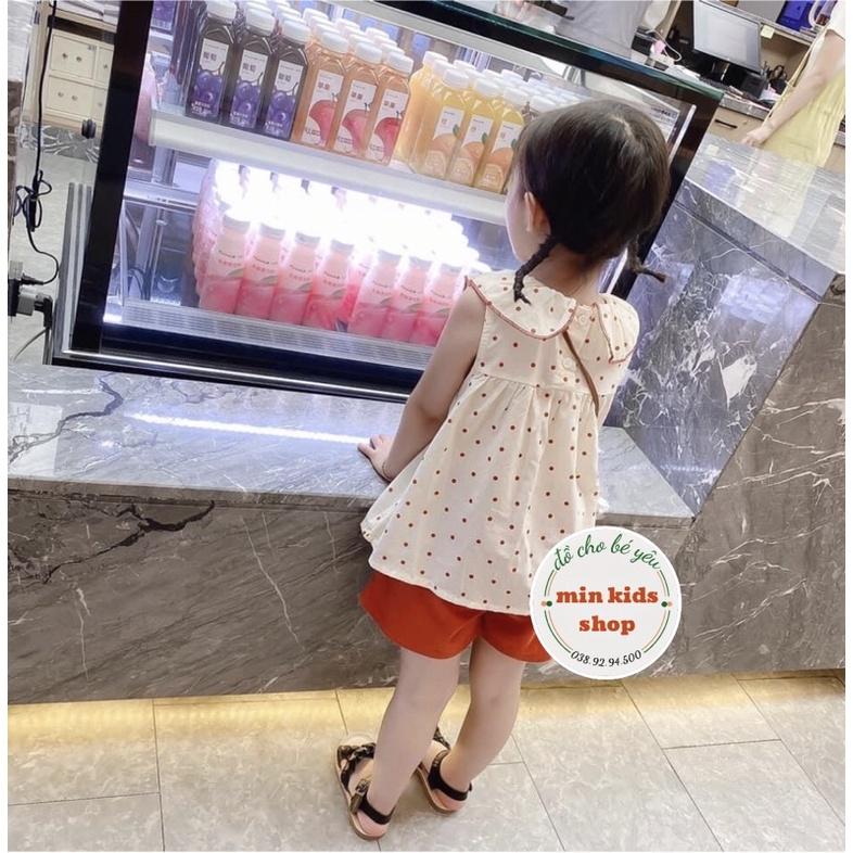 Bộ Đồ Bé Gai - chấm bi đỏ,10-11kg