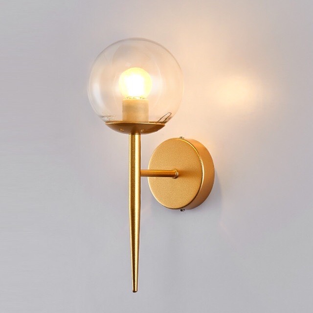 Combo 2 Đèn tường, đèn decor khung mạ vàng