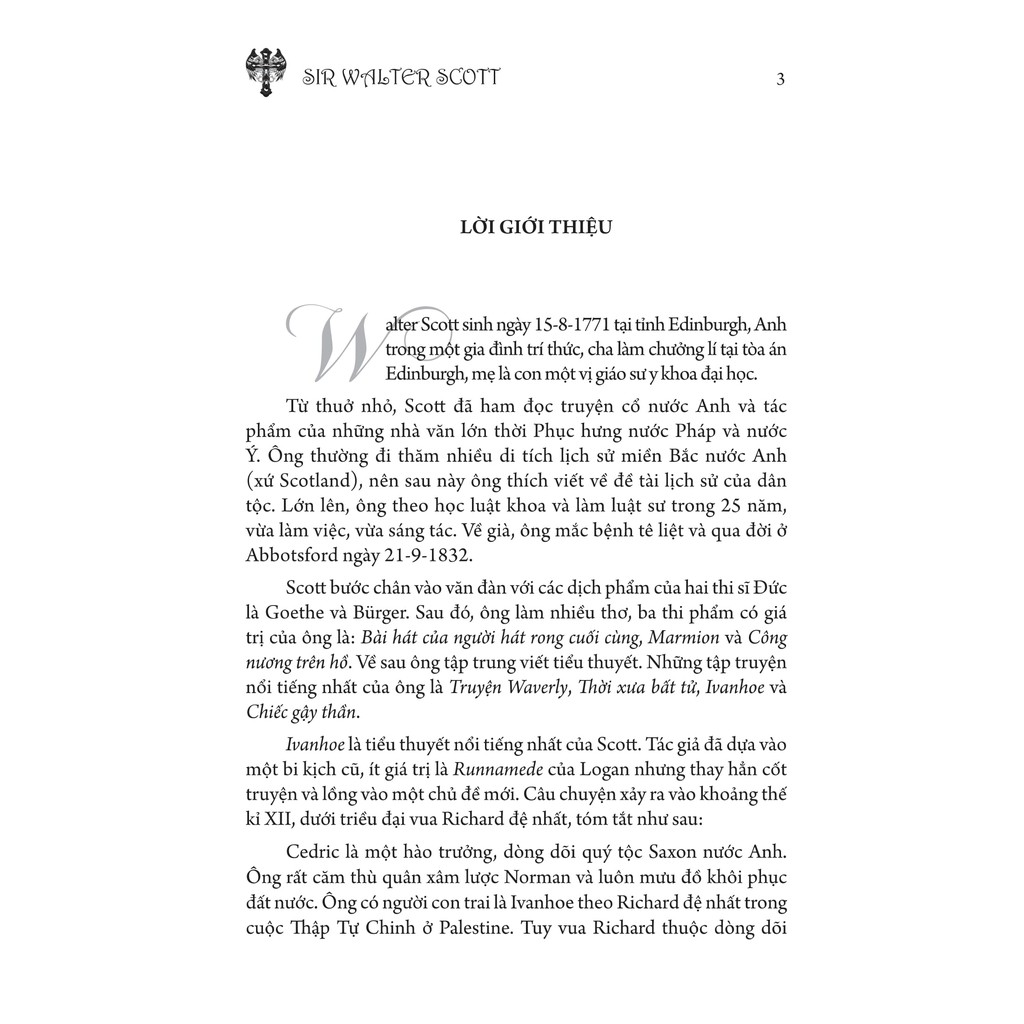 Sách- Ivanhoe - Sir Walter Scott