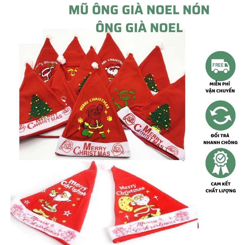 Đồ Chơi Mũ Ông Già Noel Giáng Sinh Bằng Vải Nỉ 25*30cm Cho Bé