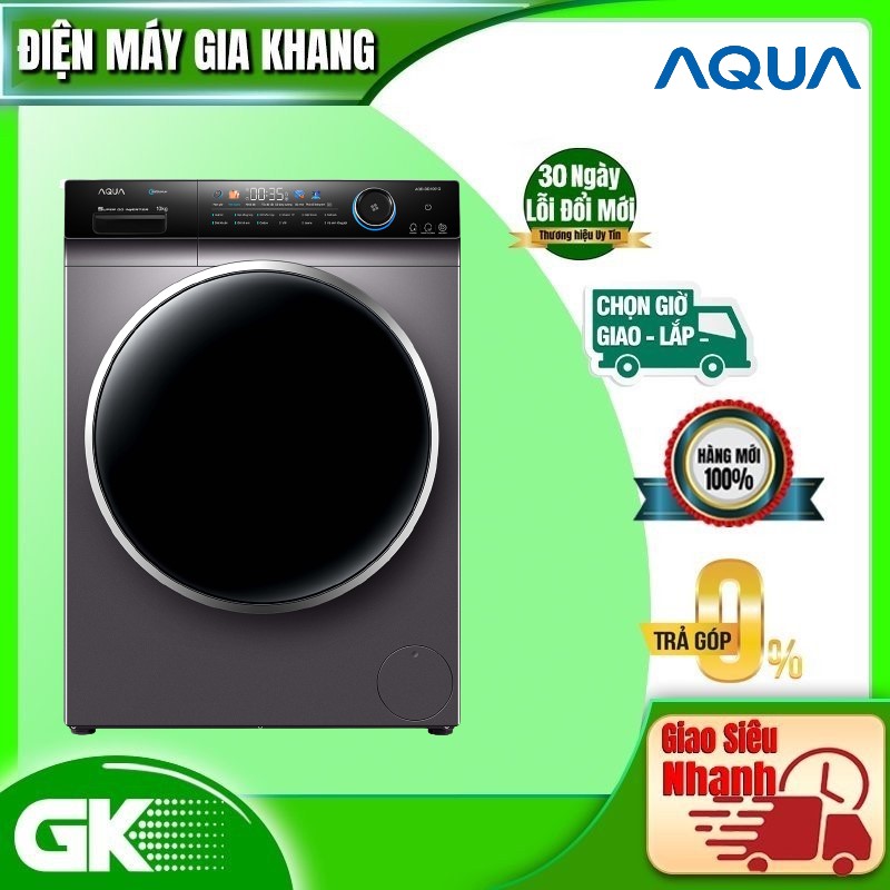 Máy giặt cửa trước Aqua 10kg AQD-DD1001G.PS - Hàng chính hãng - Chỉ giao HCM, Hà Nội, Đà Nẵng, Hải Phòng, Bình Dương, Đồng Nai, Cần Thơ