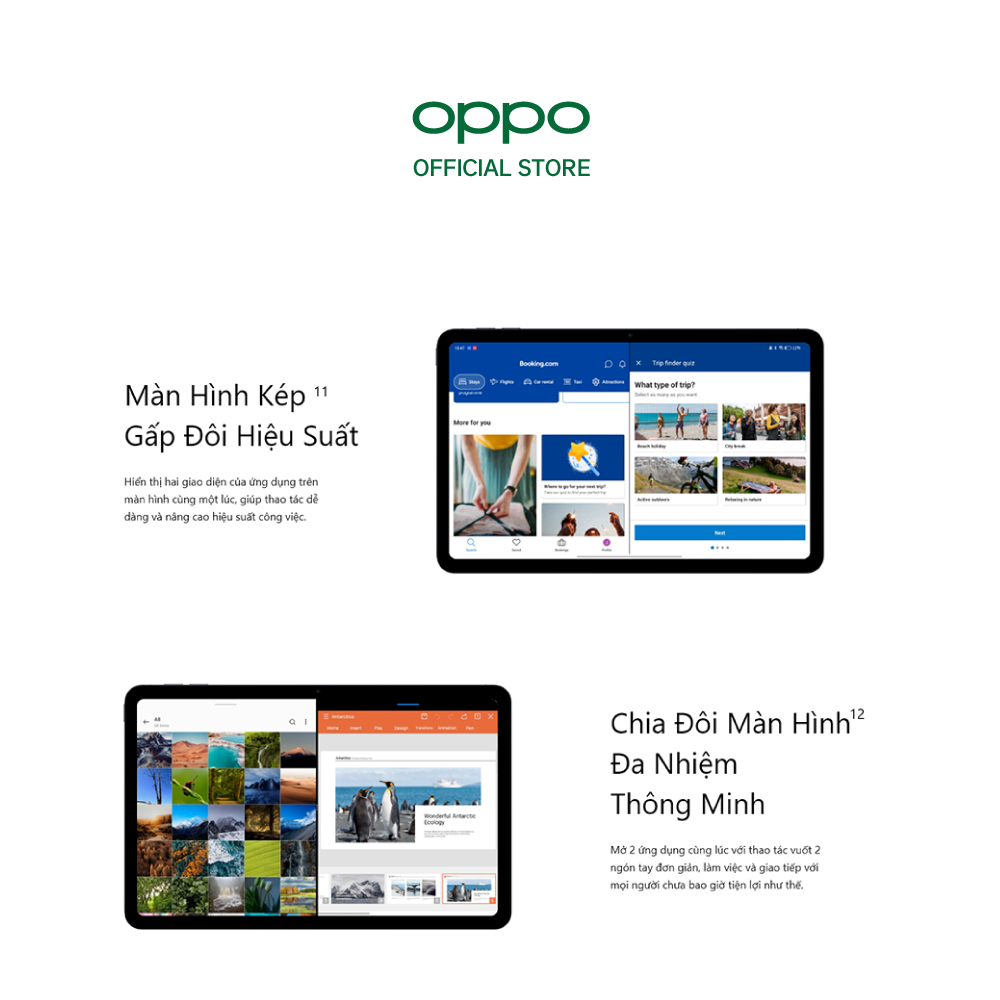 Máy Tính Bảng OPPO Pad Air (4GB/64GB) | Màn Hình 2K 1 tỷ Màu | Chip Snapdragon 680 | Hàng Chính Hãng