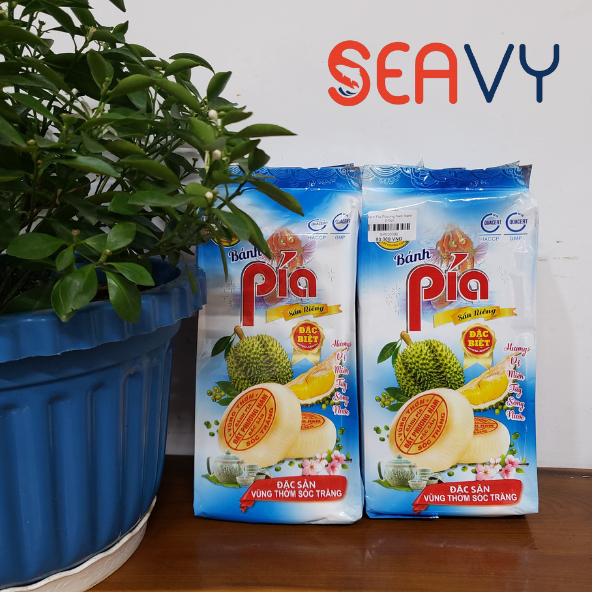 Bánh Pía sầu riêng Đất Phương Nam, đậu xanh, khoai môn, chay thịt, lạp trứng muối, 500 gram - Seavy