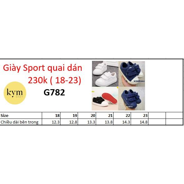 Giày thể thao sport quai dính cho bé G782