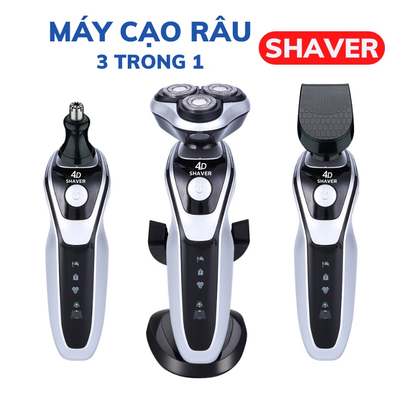 Máy cạo râu 3 trong 1 SHAVER SK1588 , Máy cạo râu đa năng là sản phẩm hot không thể thiếu đối với cánh mày râu.