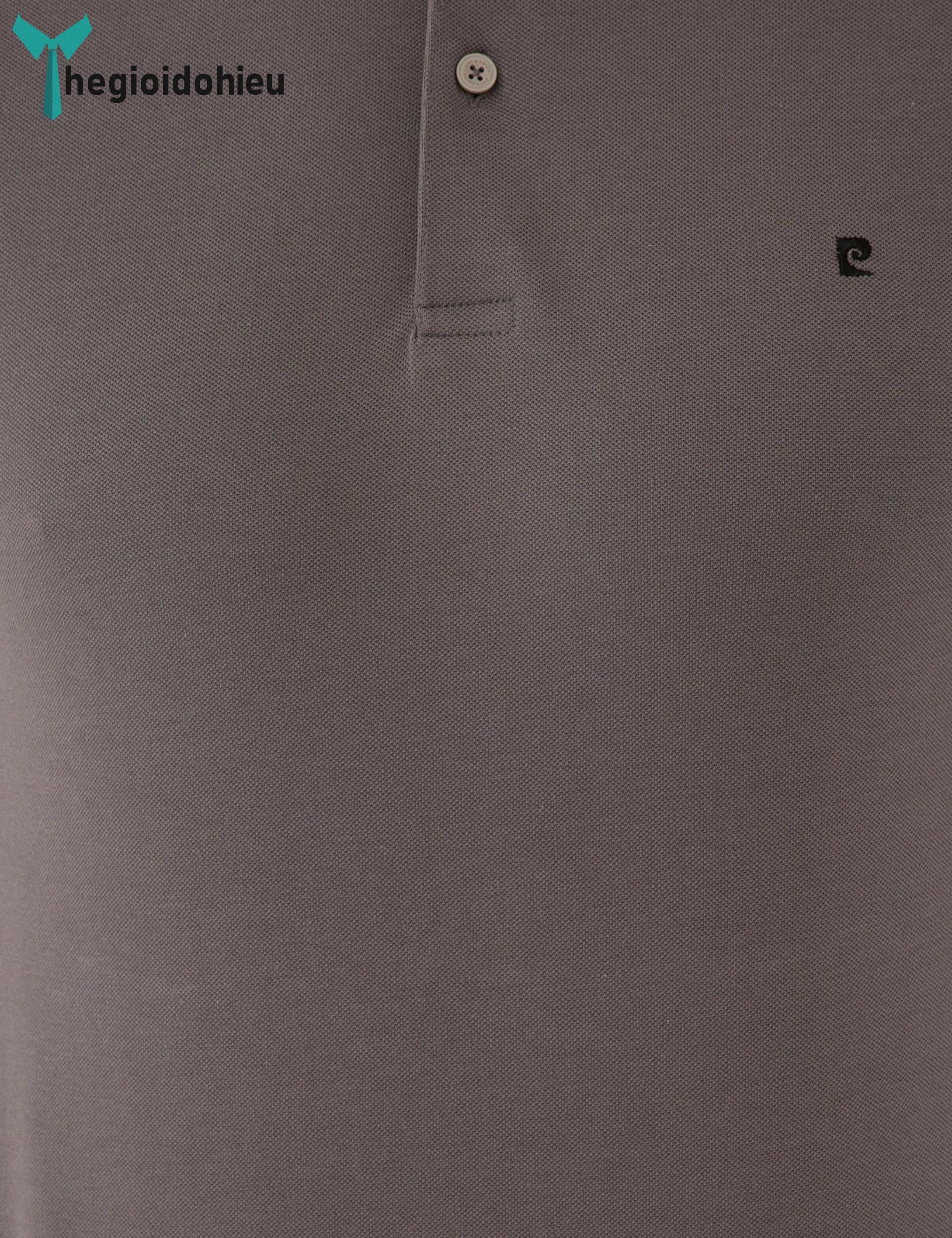 Áo thun nam PierreCardin PCPolo156 (Xám trơn) - Hàng nhập khẩu - Không túi - Xám trơn