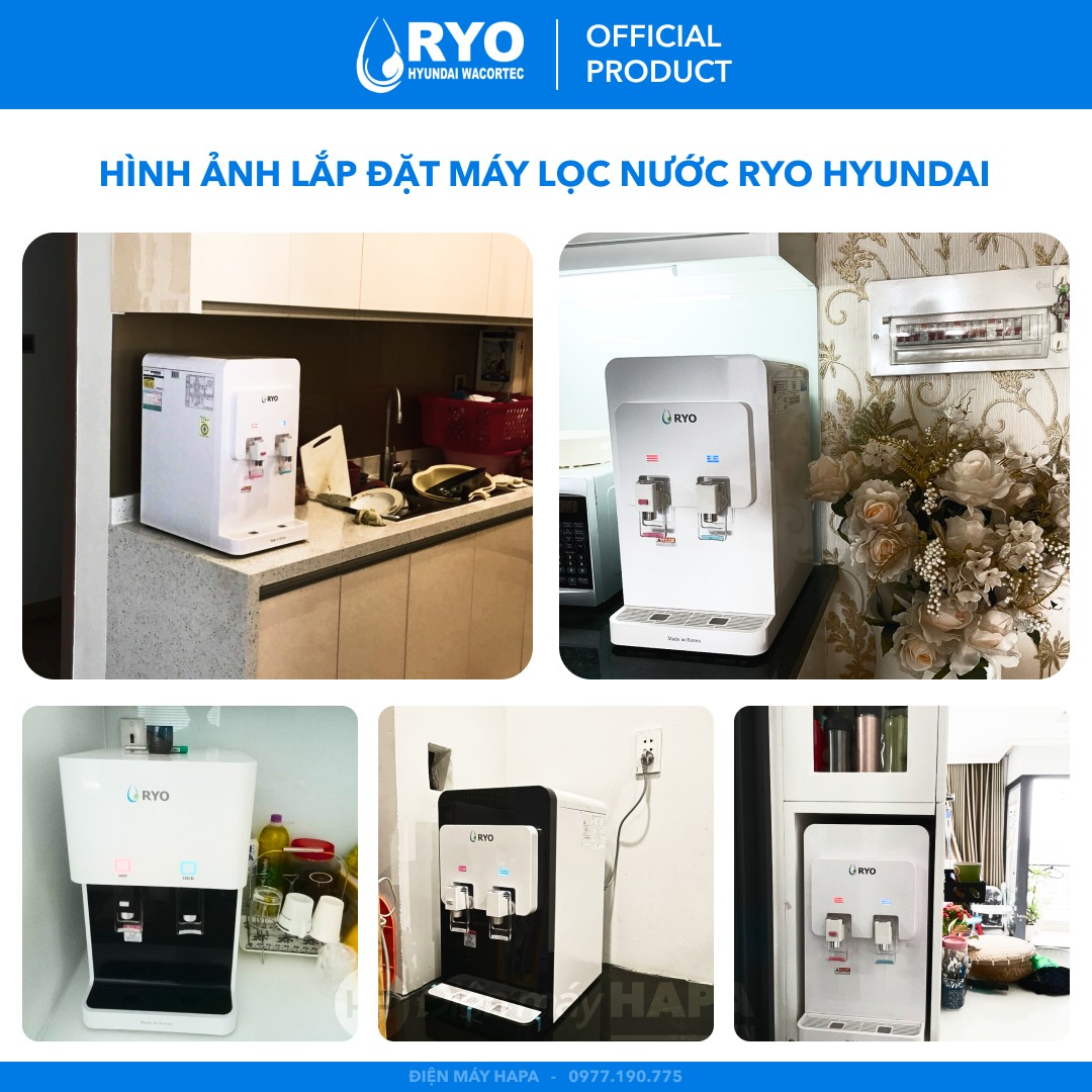 Bộ Lõi Lọc RYO Hyundai Nhập Khẩu Hàn Quốc - Hàng Chính Hãng - (Dùng Thay Lõi Cho máy lọc nước RP901 RP902 RP903 RP100H PGP1000 RP100S Sambon Wacortec - Sediment Pre-carbon Post-carbon TCR FTO UF RO Membrane...)