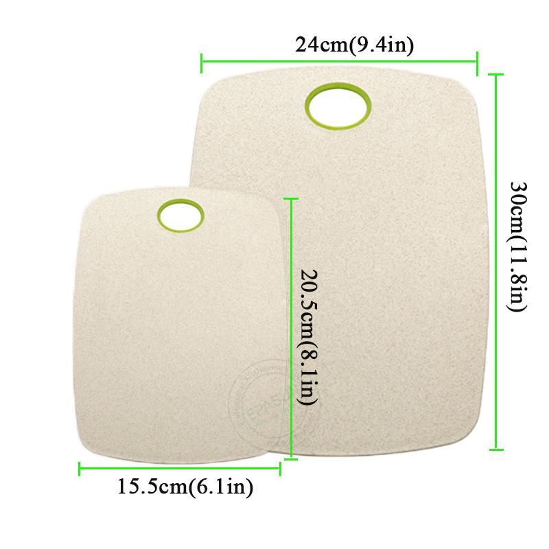 2 Cái/bộ Thớt Chống Trơn Trượt Khối Bàn Cắt Bộ Thân Thiện Với Môi Trường Rơm Lúa Mì Bếp Thịt Trái Cây Thực Phẩm Rau Ban dụng Cụ