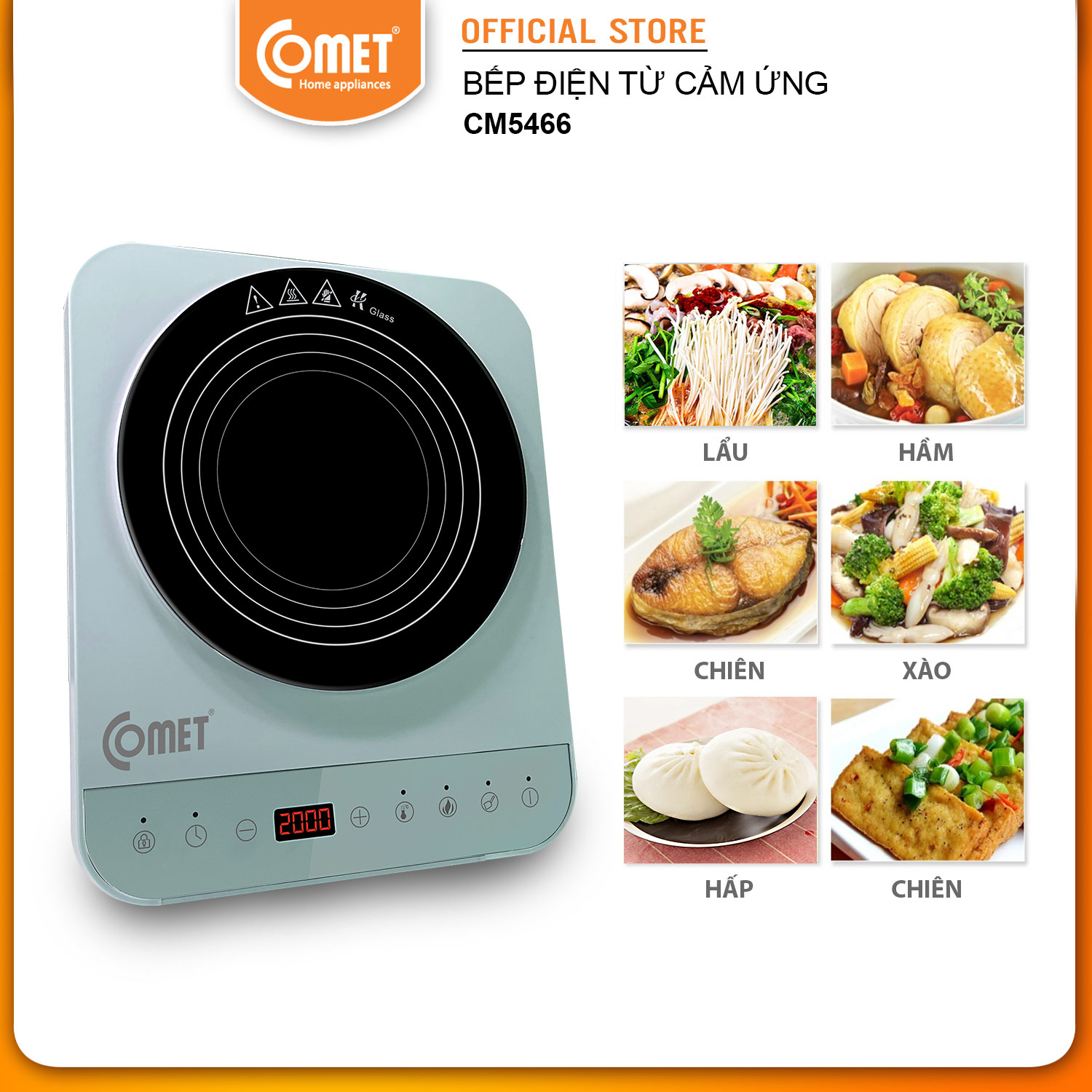 Bếp điện từ cảm ứng Comet - CM5466 - Hàng Chính Hãng