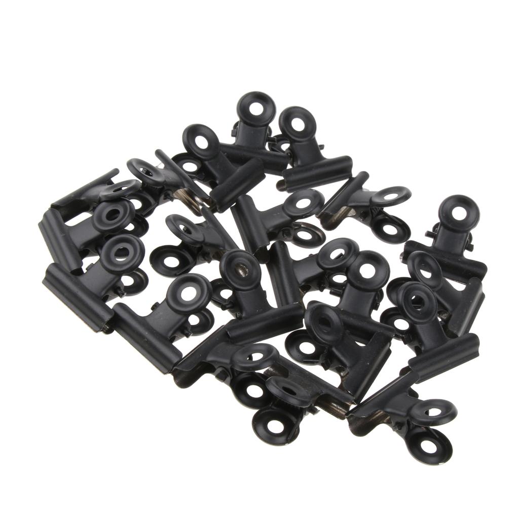 Lot of 20, Steel Bulldog Clips Paper Letter Large Binder Clamps 3 inch