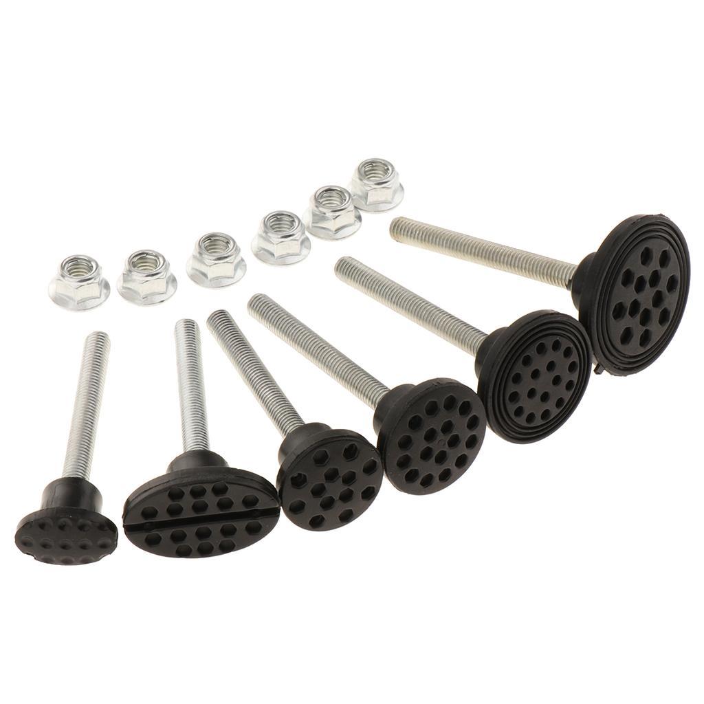 6pcs Car Body Repair Kit Auto Bodywork Paintless Dent Removal Tool Kits - Black