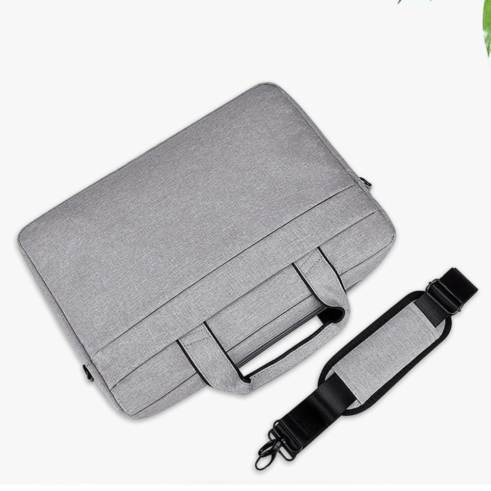 Cặp đựng laptop, túi chống sốc dành cho Macbook nhiều ngăn chống nước, có tay xách và quai mang 15.6, 14.1,13.3 inch - mã DJ01
