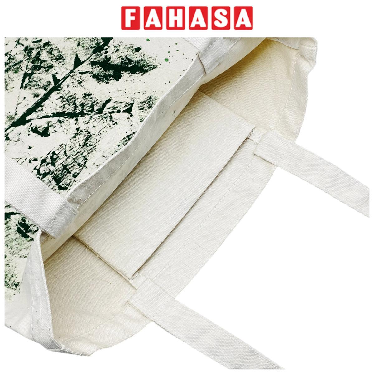 Túi Tote Đủ Đầy In Lá Tươi - Size M - Saigon ZeroWaste (Họa Tiết Lá Ngẫu Nhiên)