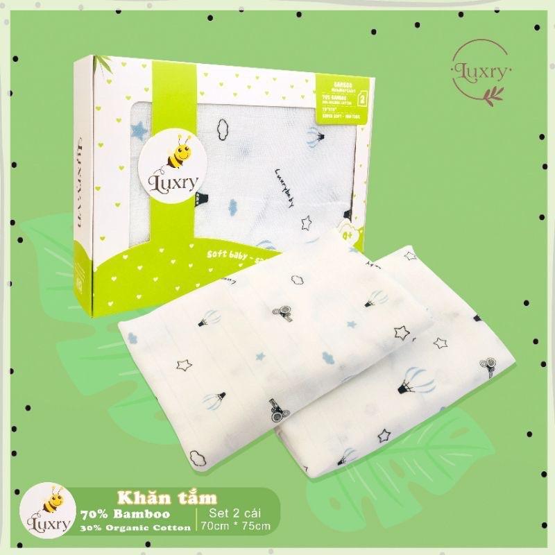 Khăn sợi tre Luxry siêu mềm mịn, kháng khuẩn