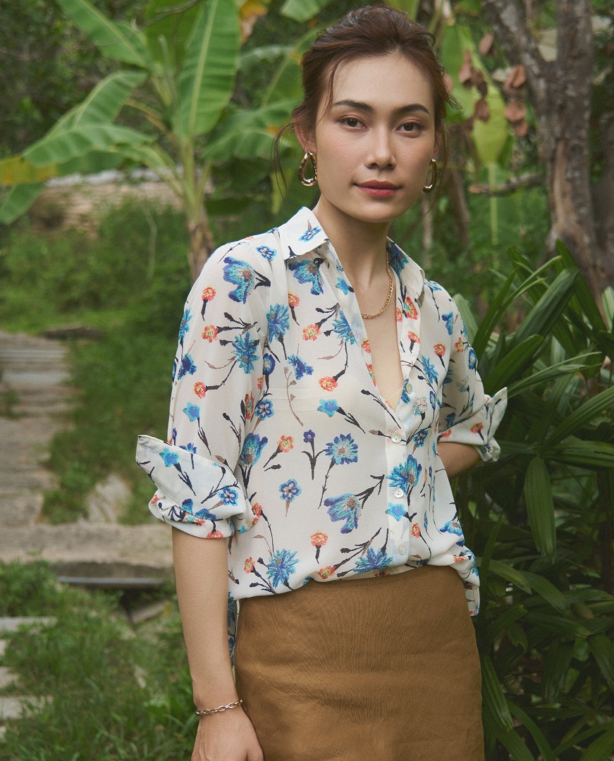 Áo Sơ Mi Hoa Thanh Điền TOP171 thời trang thiết kế Hity
