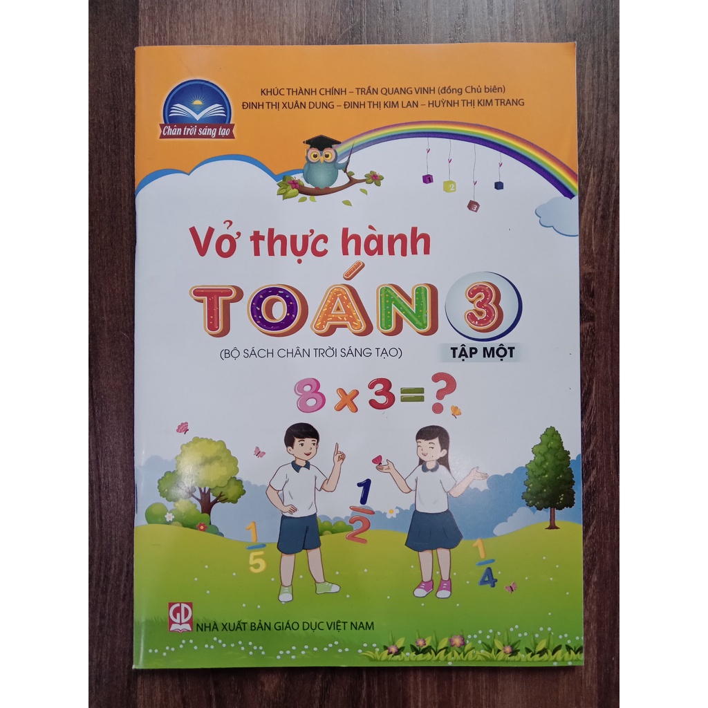 Sách combo Vở thực hành Toán 3 - Tập 1 + 2 ( Bộ Chân trời sáng tạo )