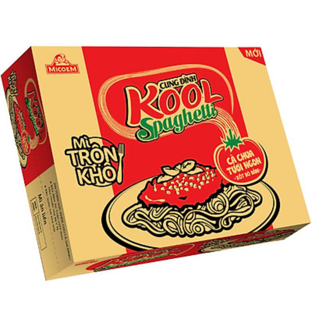 Thùng 30 Gói Mì Cung Đình Kool Spaghetti (105g X 30 Gói)