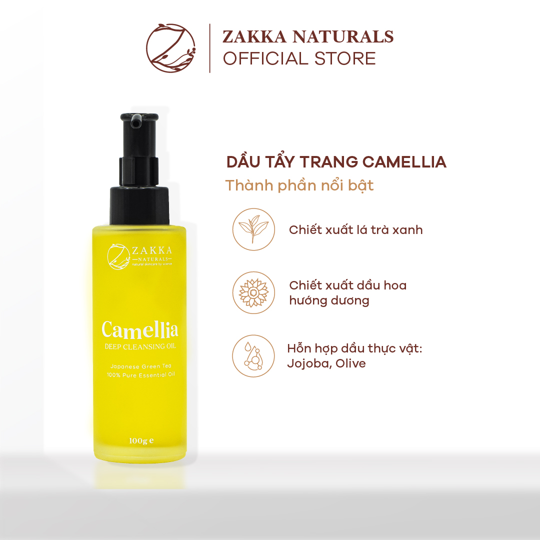 Dầu Tẩy Trang Zakka Naturals Soothing &amp; Antioxidant Deep Cleansing Oil 100ml