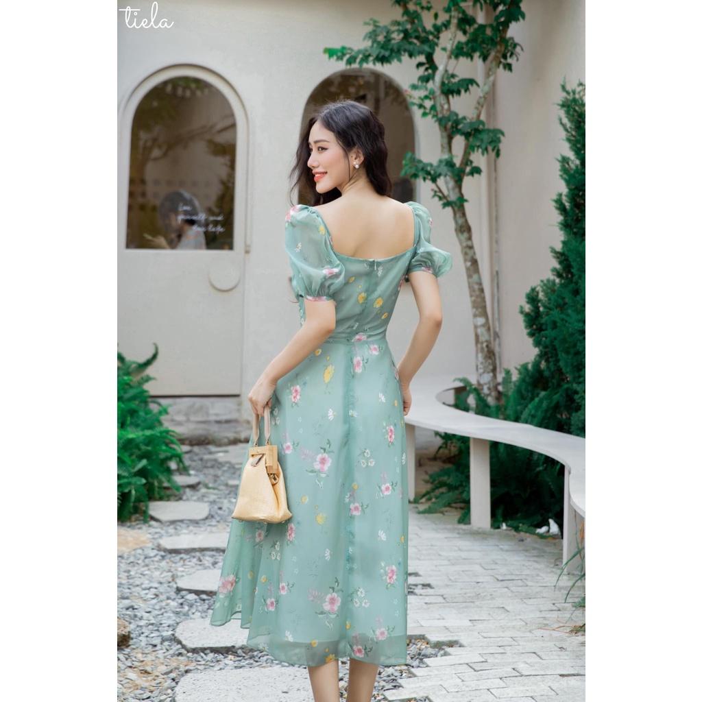 TIELA Đầm váy hoa nhún ngực-Coco Dress