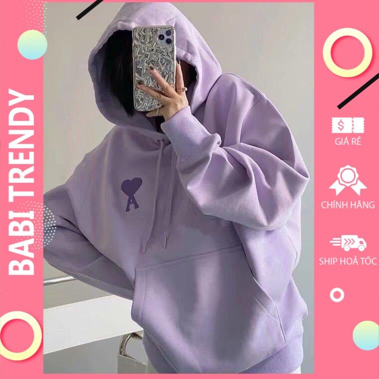 Áo hoodie nam nữ áo khoác A phong cách ovesize nỉ siêu đẹp Unisex Form Rộng – ST09 - babitrendy