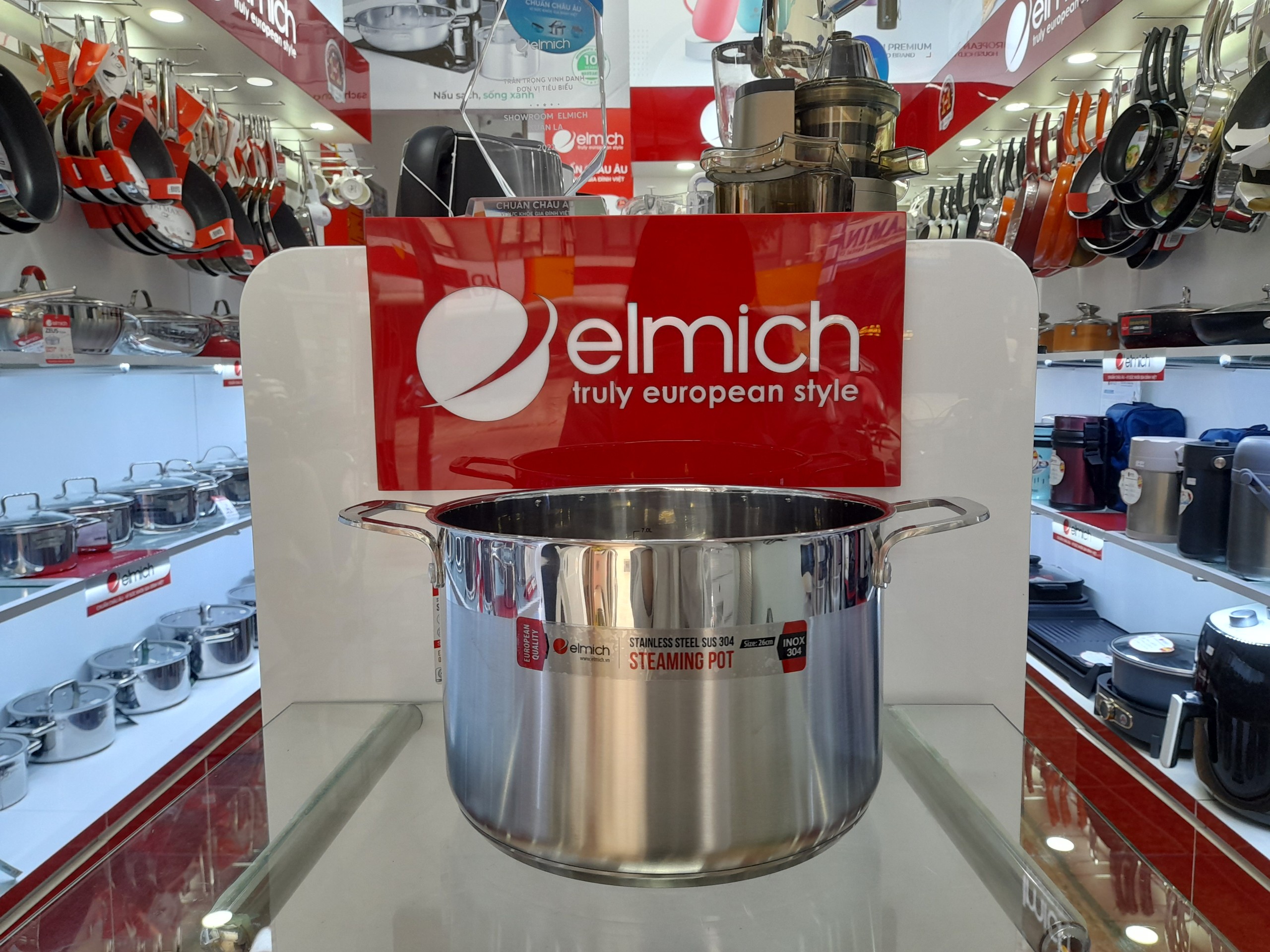 Nồi hấp Inox 304 Elmich 26cm EL3360